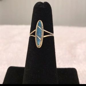 Sterling Silver Vintage Turquoise Ring